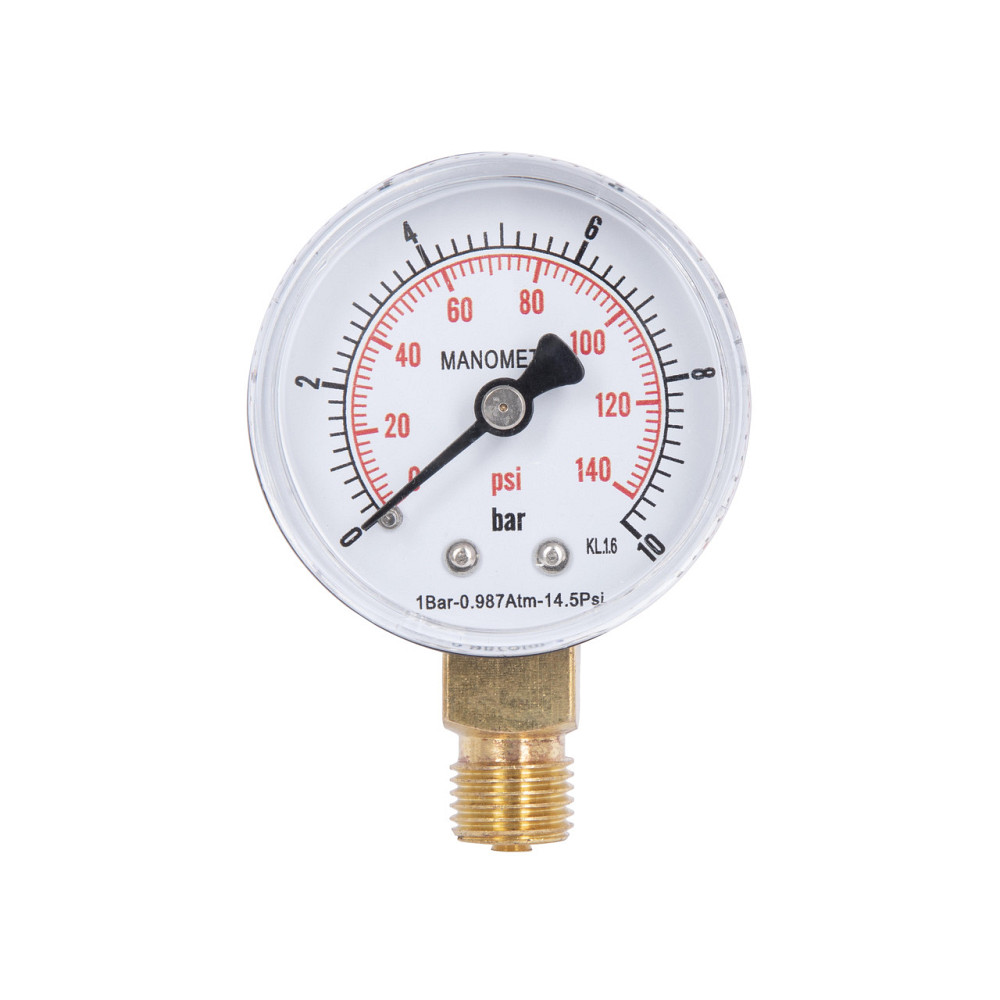 Манометр Thermo Alliance Standart 10 барів 1/4", нижнє під'єднання SD17010B Київ - фото 13
