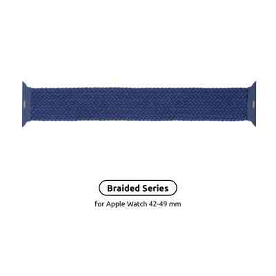 Ремешок для смарт-часов Armorstandart Braided Solo Loop для Apple Watch 49/46/45/44/42 (Series 1-3) Atlantic Blue Size 10 (172 mm) (ARM58080) Винница