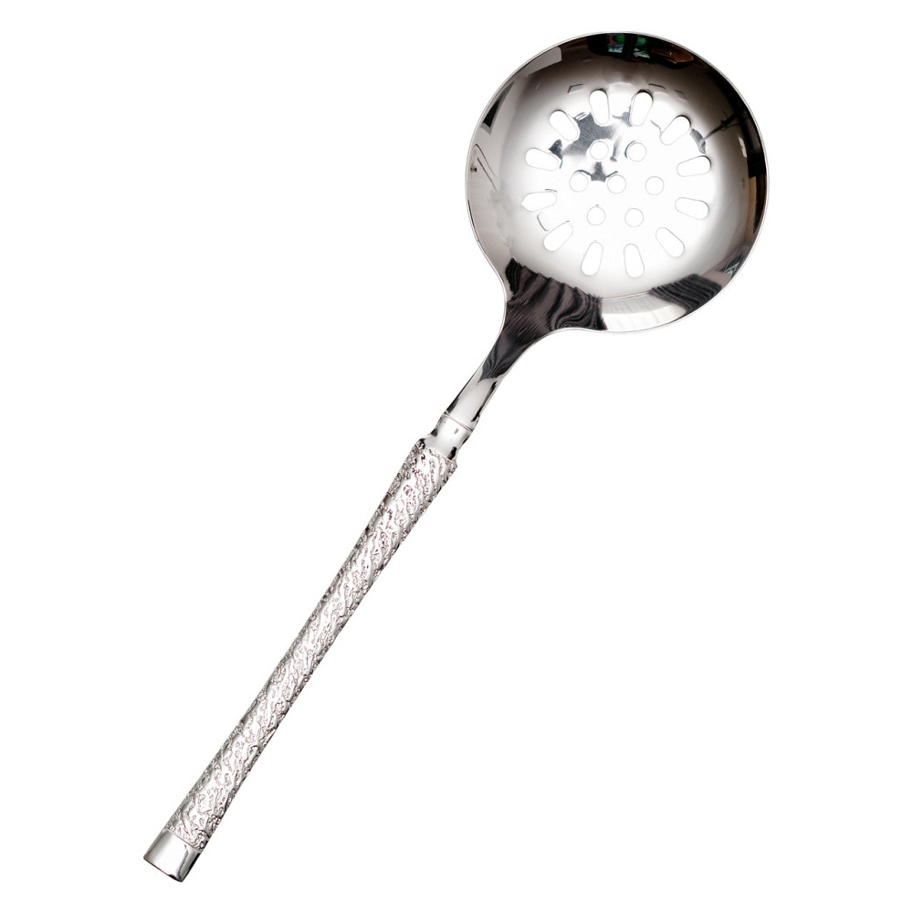 Шумівка для зняття піни з нержавіючої сталі 26.5 (см) ложка шумівка кухарська ложка для зняття пінки HP-8-50 Коломия - фото 1