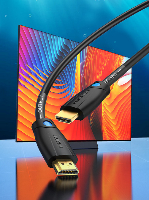 Кабель HDMI Vention 1м черный для инженеров Киев - изображение 3