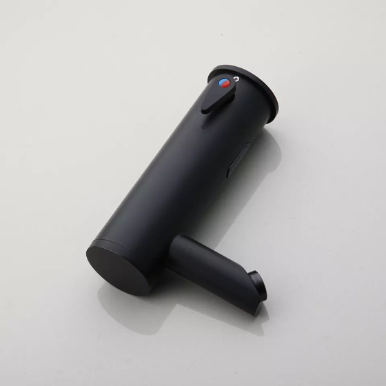 Смеситель сенсорный для умывальника, качественный бесконтактный кран матовый для раковины Черный Каменец-Подольский