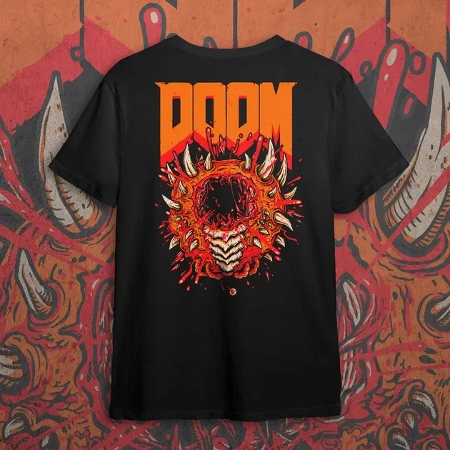 Футболка чоловіча з  принтом Doom Cacodemon Розмір 48 Anime0780 Дніпро - фото 3
