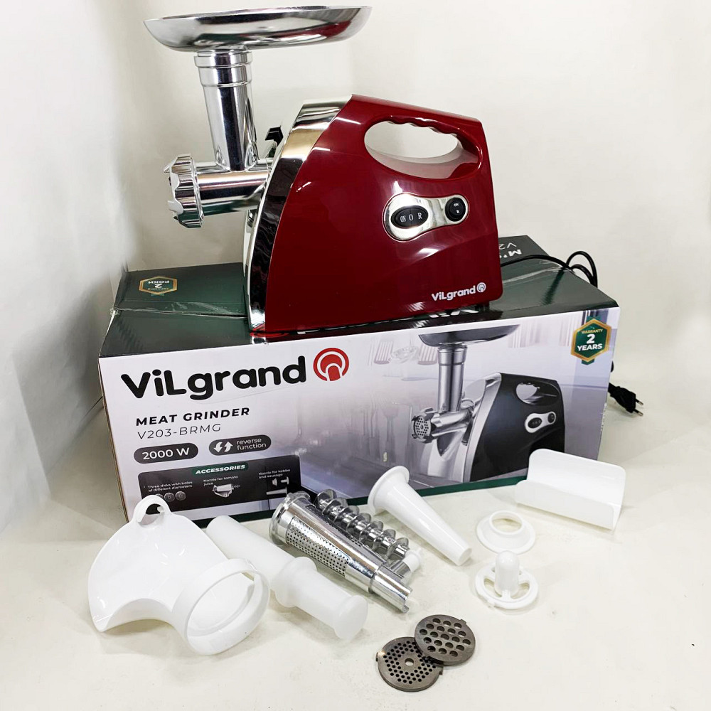 М'ясорубка для кухні для фаршу, Електрична м'ясорубка з ковбасною насадкою 'велика CX-63 Івано-Франківськ - фото 1