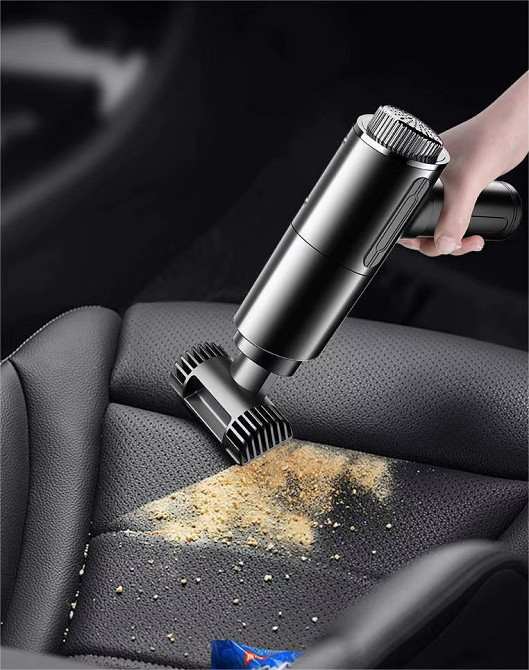 Ручний автомобільний пилосос в автомобіль від прикурювача ,мережевий автопилосос в машину 120 Вт,чорний Кам'янець-Подільський - фото 6