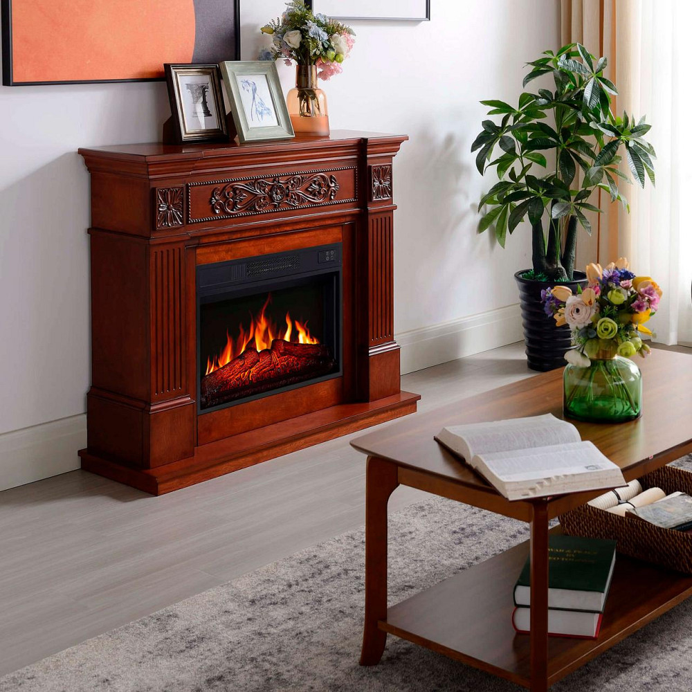 Камінокомплект ArtiFlame Toscana AF23S дуб з обігрівом і звуком горіння вогню Київ - фото 7