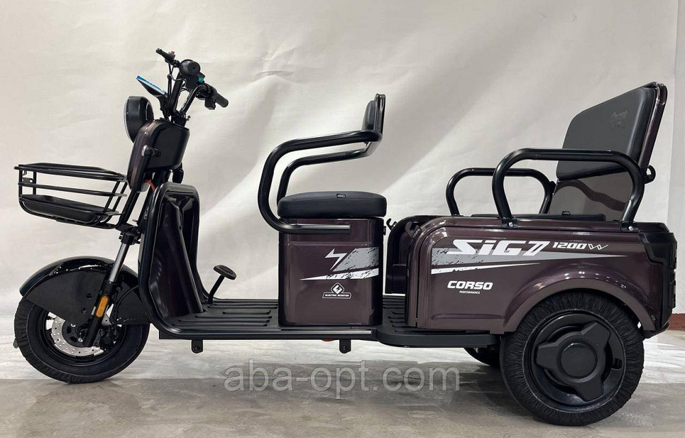Електричний трицикл з кузовом Corso BIG SIG7 1200W-72V-23Ah Шини:10"/10" купити дешево Україна Одеса - фото 10
