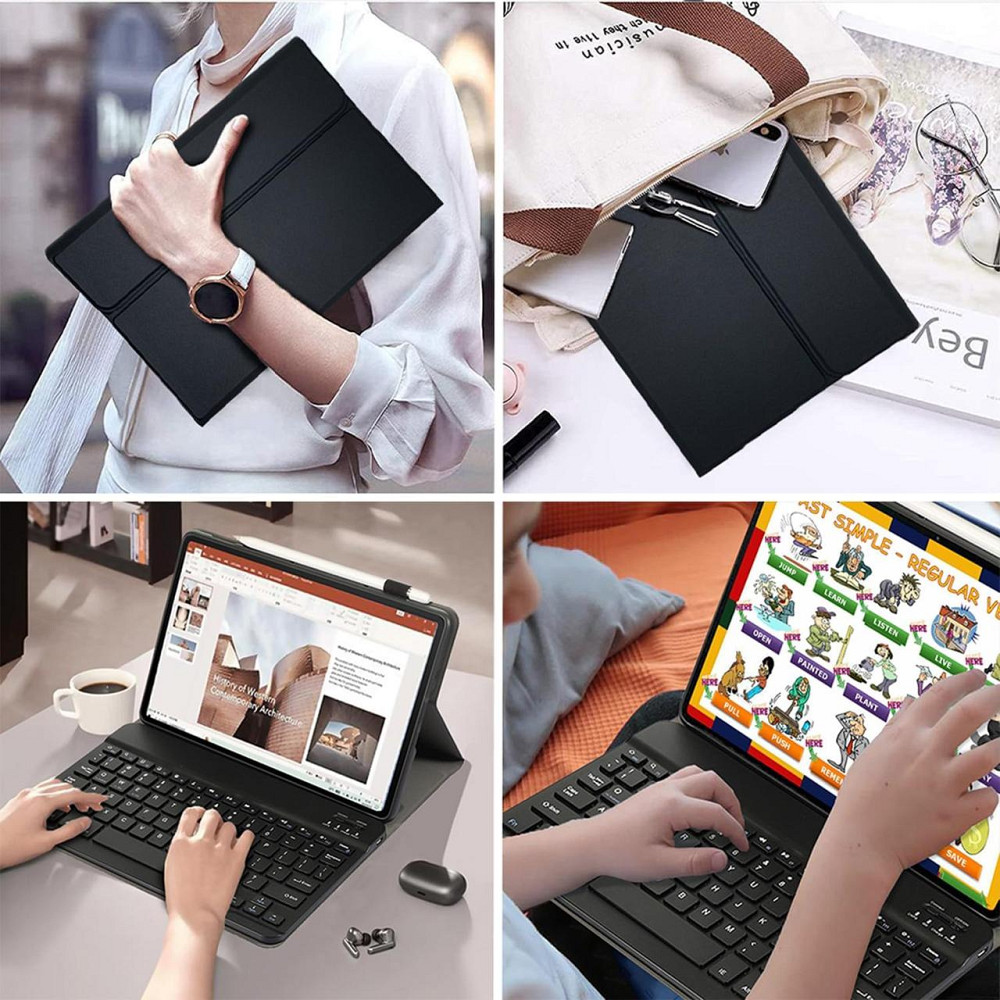 Чехол клавиатура leleyo для Amazon Fire Max 11 11 дюймов с магнитной съемной клавиатурой Днепр - изображение 6