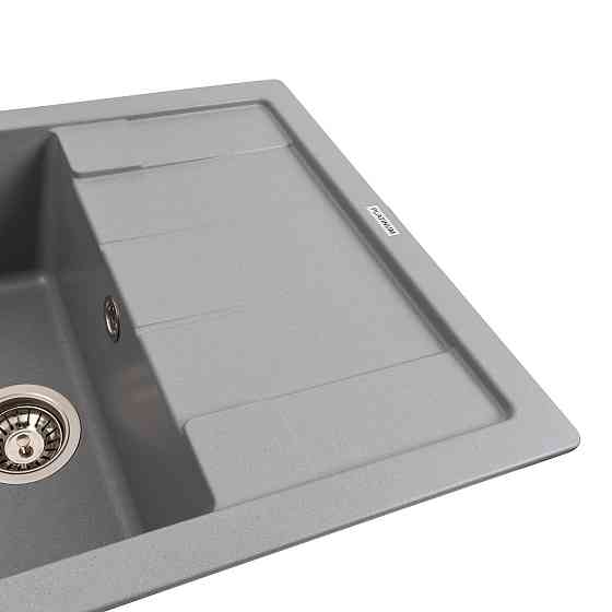 VALESO Гранітна мийка для кухні VALESO INTENSO 6550 матова Сірий металік Киев