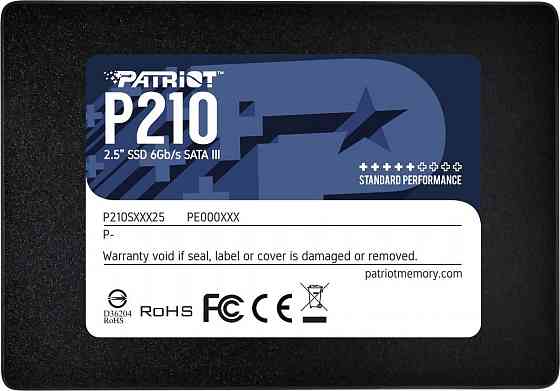 Накопичувач SSD Patriot P210 128GB 2.5" 7mm SATAIII 3D QLC Київ