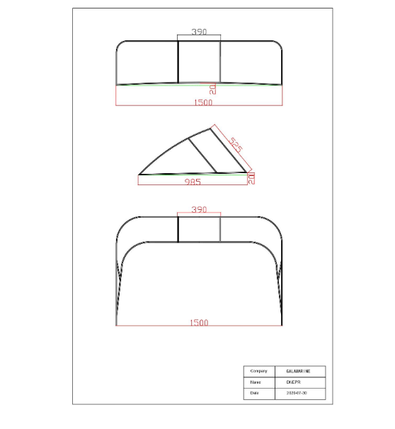 Вітрове Скло в човен Dnepr Матеріал Акріл Київ - фото 5