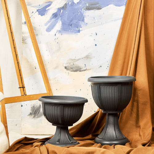 Вазон Леон з підставкою 21см граніт Алеана Житомир - фото 4