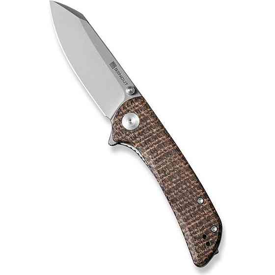 Ніж складаний кишеньковий Sencut Fritch, (7.6 см) 9Cr18MoV / Micarta коричневий Київ