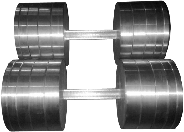 Гантелі складальні 2 * 36 кг (Загальна вага 72 кг) металеві домашні розбірні для дому Київ - фото 4