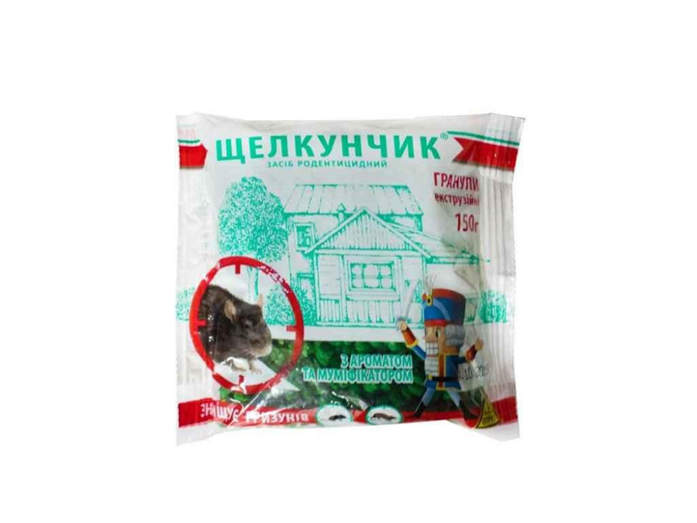 Гранули від гризунів, гранули 150г ТМ ЩЕЛКУНЧИК   Solmir Київ - фото 1