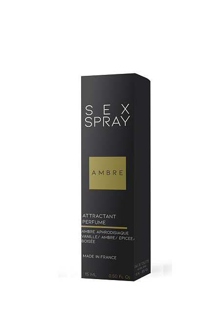 Чоловічі парфуми з феромонами - Sex Spray Ambre, 15 мл Sex Aura Київ - фото 3