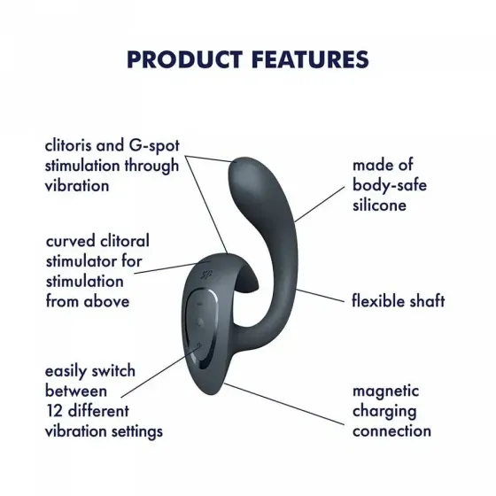 Вібратор Satisfyer G for Goddess 1 Dark Grey Львів