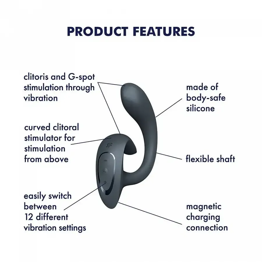 Вібратор Satisfyer G for Goddess 1 Dark Grey Львів - фото 6