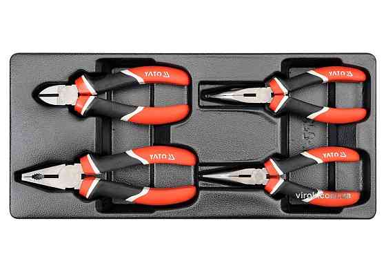 Вклад до інструментальної шафи YATO, набір кліщів 4шт. [8] Одеса