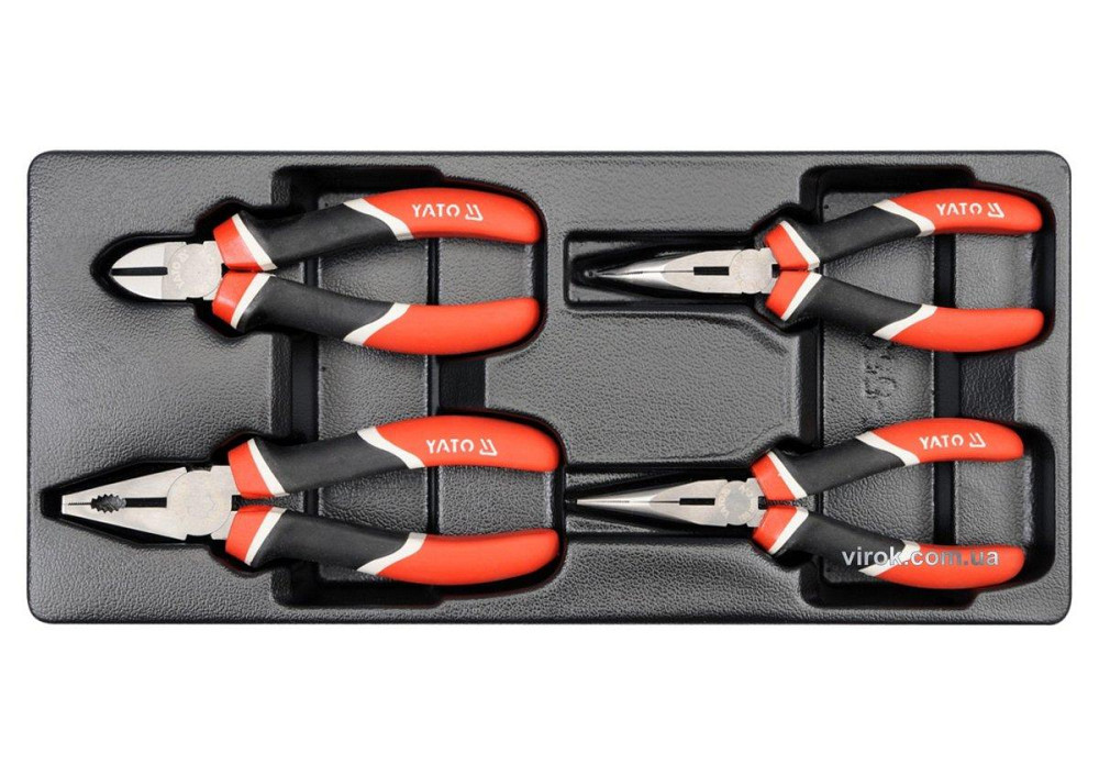 Вклад до інструментальної шафи YATO, набір кліщів 4шт. [8] Одеса - фото 1
