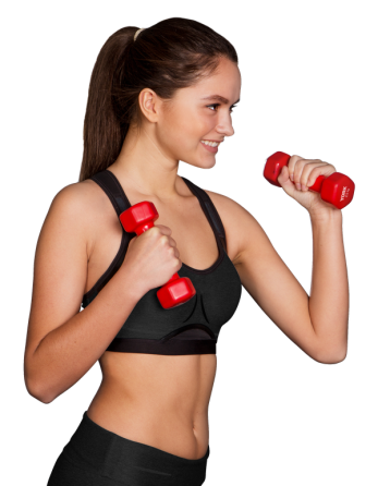 Гантелі для фітнесу вінілові круглі York Fitness 2х0,5кг рожевий Киев