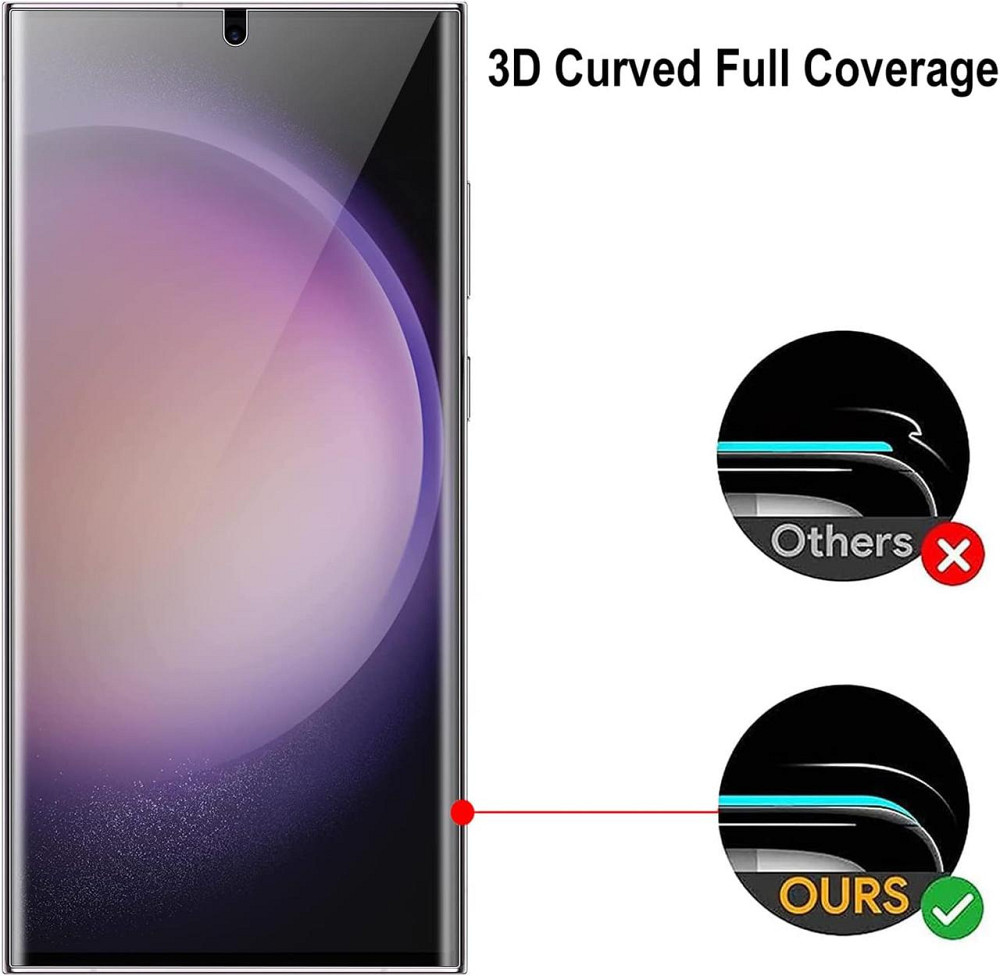 Защитная пленка для экрана Samsung Galaxy S23 Ultra Прозрачная гидрогелевая 2 шт самовосстанавливающаяся Киев - изображение 5