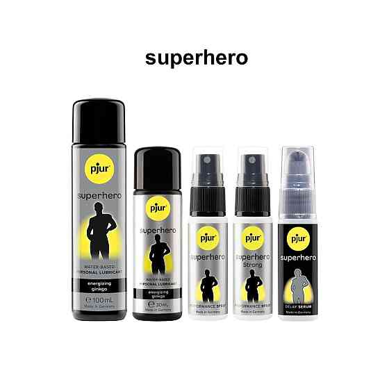 Стимулювальна змазка на водній основі pjur Superhero glide 100 мл, з екстрактом гінкго білоба Sex Aura Київ