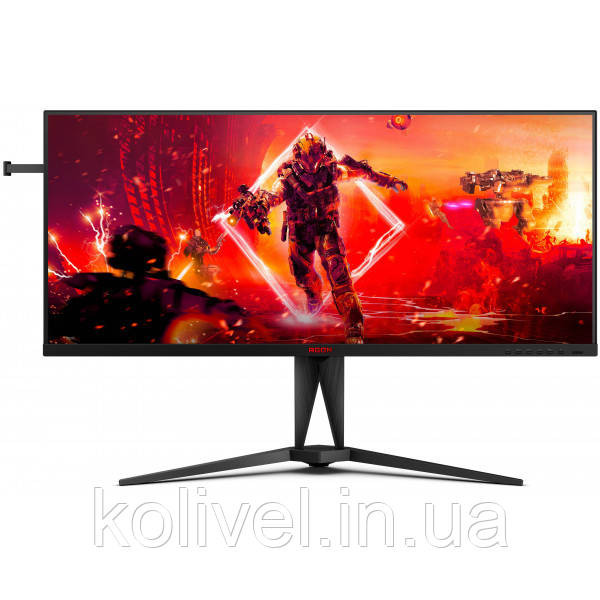 TFT 40" AOC AGON AG405UXC, WQHD, IPS, 144Гц, 1ms, 2xHDMI, DP, USB-C, USB-hub, HAS, чорний з червоним Київ - фото 1