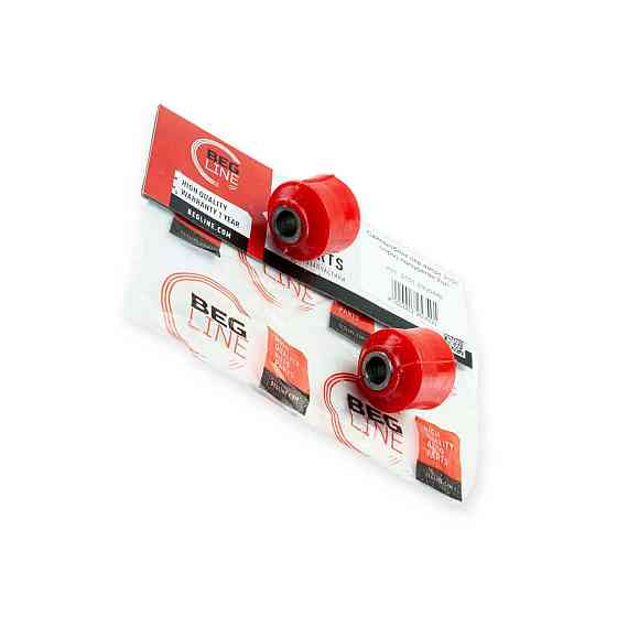 Втулка амортизатора 2101-2107, 2121, 21213, 21214 переднього поліуретан червоний (горіх) без металу (к-кт 2 шт) Мукачево