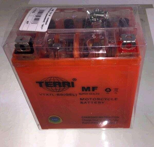 АКБ 12V 7А гелевий (113x70x132, жовтогарячий) (високий) Мукачево - фото 1