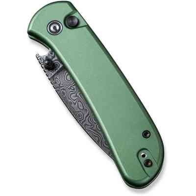 Ніж Civivi Qubit, Green Aluminum, Damascus (C22030E-DS1) Вінниця