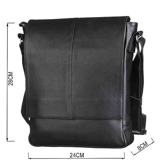 Сумка SHVIGEL 00859 из натуральной кожи Черная Киев