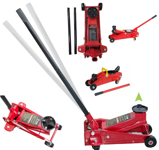 Гидравлический домкрат BX-486 на колесах 4 тонны с высотой подъема 135–520 мм и встраиваемым захистом Одесса - изображение 1