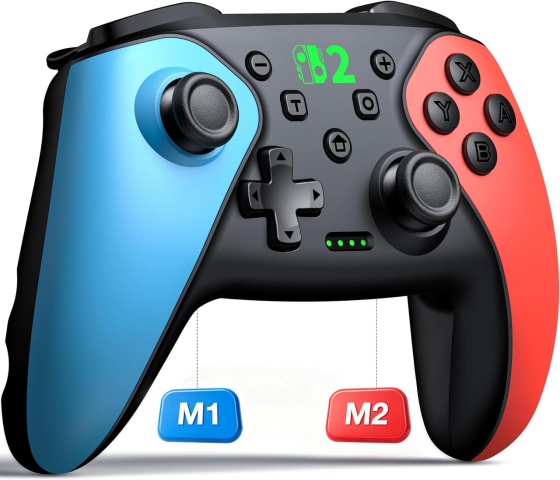 Беспроводной геймпад BEBONCOOL H109 для Switch 2/Switch/OLED/Lite/PC/iOS/Android, Turbo, макросы, вибрация Киев
