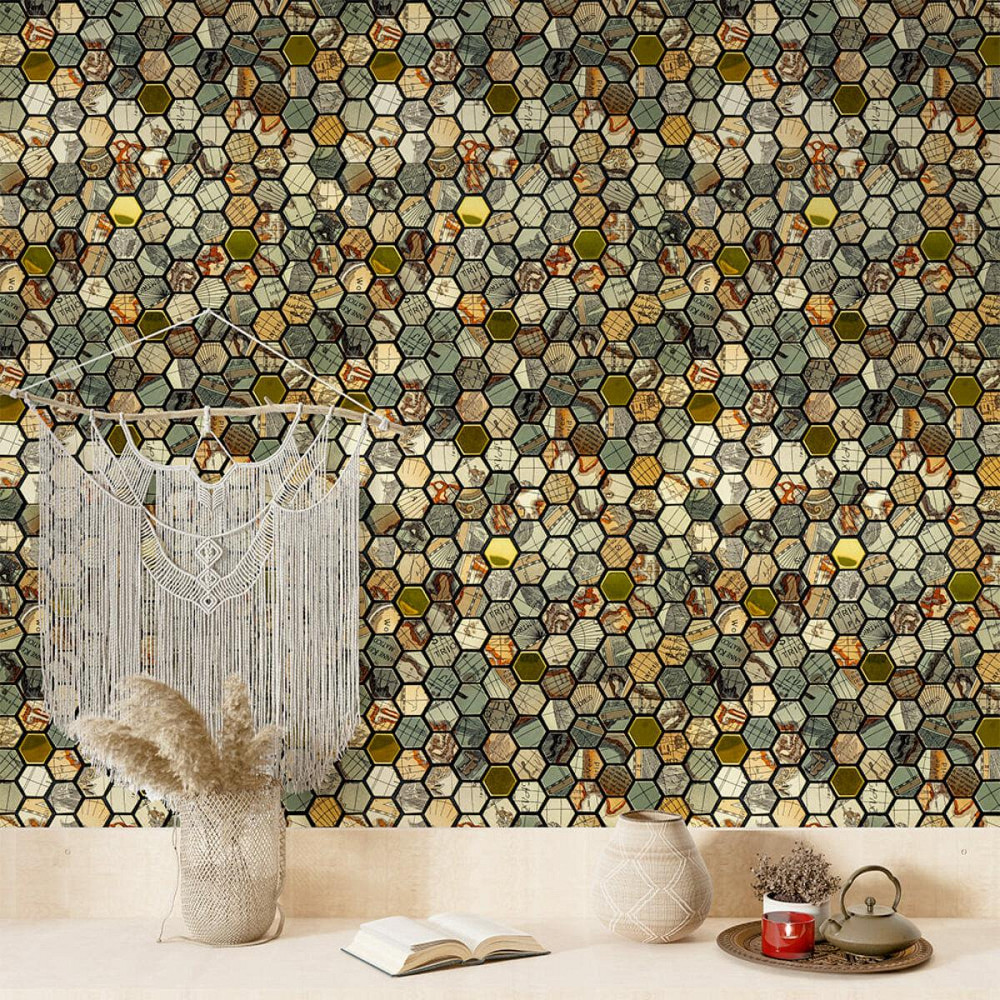 Самоклеющаяся алюминиевая плитка 300х300х3мм Золотая чешуя SW-00001934 Днепр - изображение 7