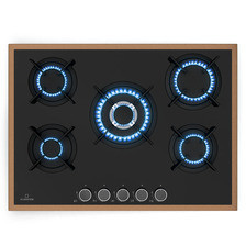 Варочная поверхность Klarstein Lumiflame , 5 palników, miedziana rama, zapłon електрична, 10,4 kW Киев - изображение 1