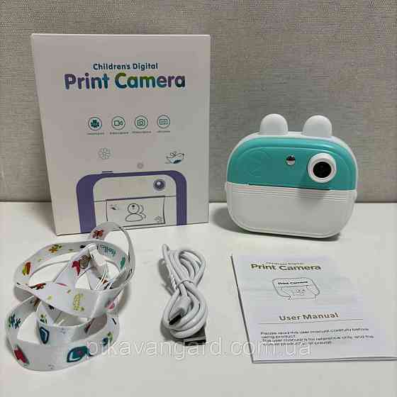 Детский фотоаппарат с моментальной печатью 