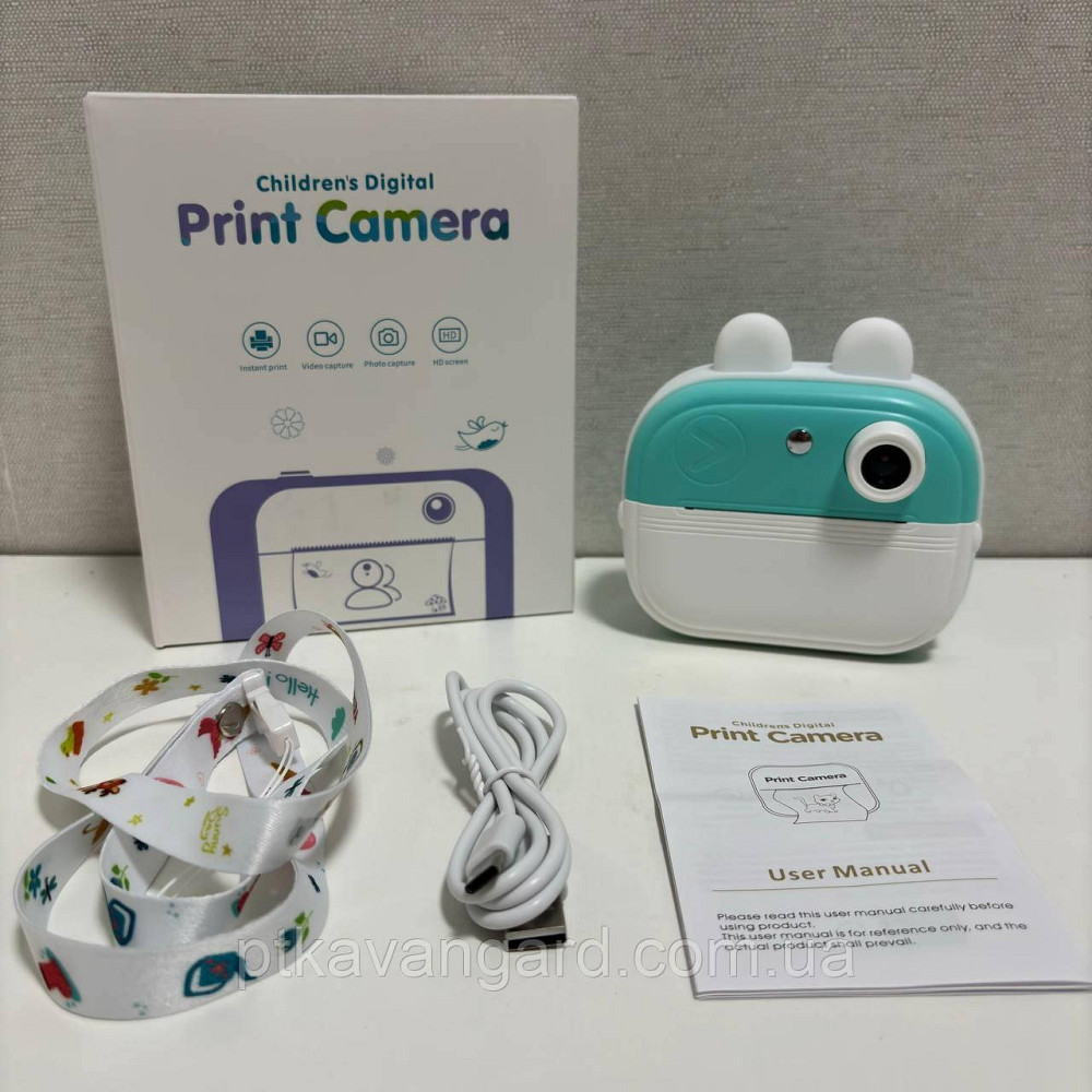 Детский фотоаппарат с моментальной печатью 