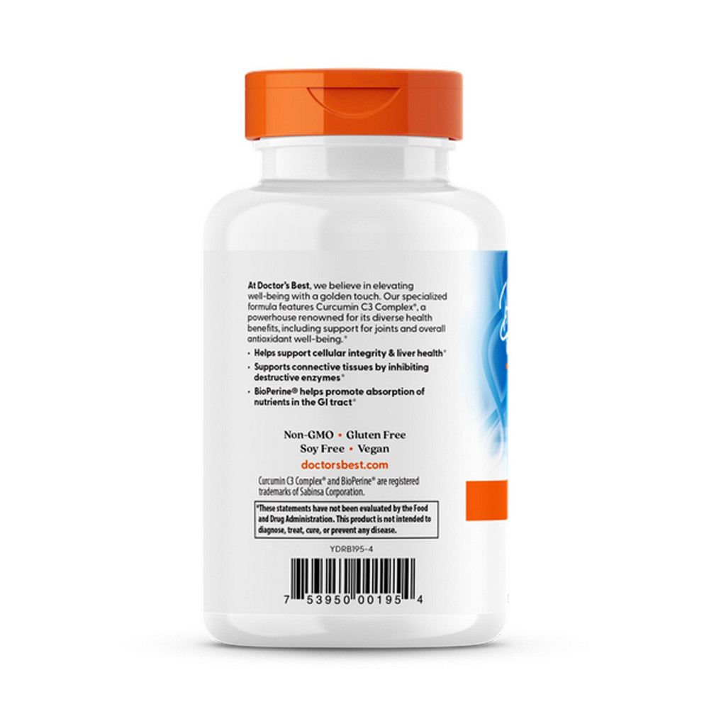 Куркумин Doctor's Best High Absorption Curcumin 1000 мг 120 вег таб Киев - изображение 3