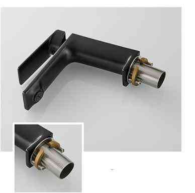 Смеситель для умывальника однорычажный, кран для раковины латунь WanFan для ванной комнаты Черный Каменец-Подольский