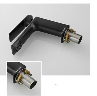 Смеситель для умывальника однорычажный, кран для раковины латунь WanFan для ванной комнаты Черный Каменец-Подольский - изображение 4