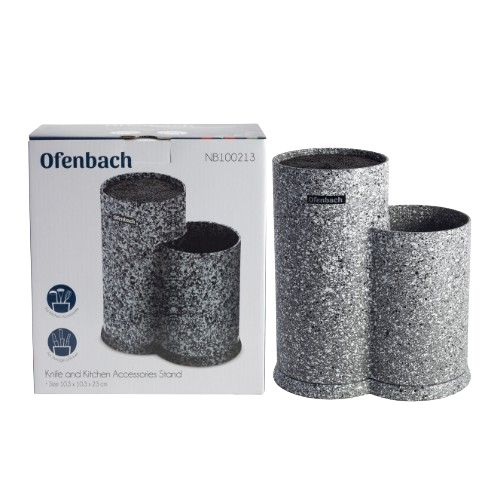 Підставка для ножів та кухонного приладдя 10,3*10,3*23см подвійна 100213 Ofenbach Житомир - фото 6
