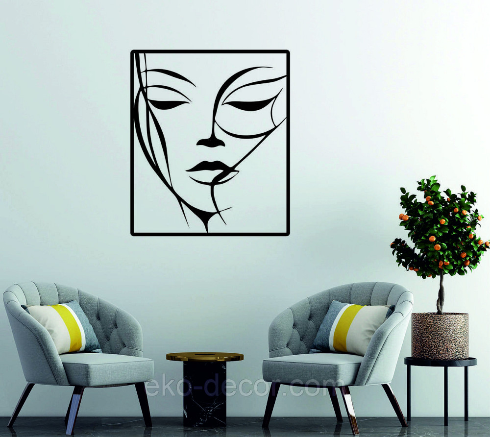 Декоративне настінне 3D Панно «Жіночий Образ», Декор на стіну з об'ємом Київ - фото 5