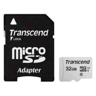 Карта памяти Transcend 32GB microSDHC class 10 UHS-I U1 (TS32GUSD300S-A) Винница