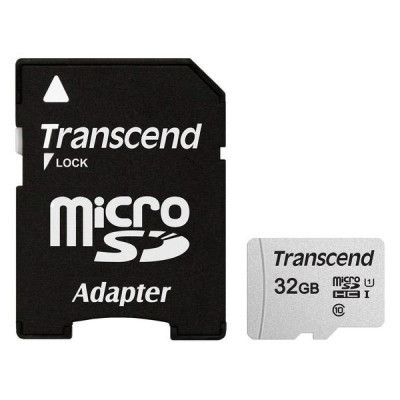 Карта памяти Transcend 32GB microSDHC class 10 UHS-I U1 (TS32GUSD300S-A) Винница - изображение 1