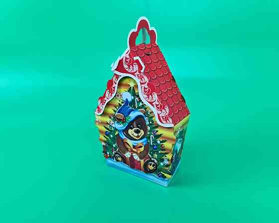 Коробка під цукерки No244 (600 г) new Ведмежатко з подарунком (25 шт.) Харків