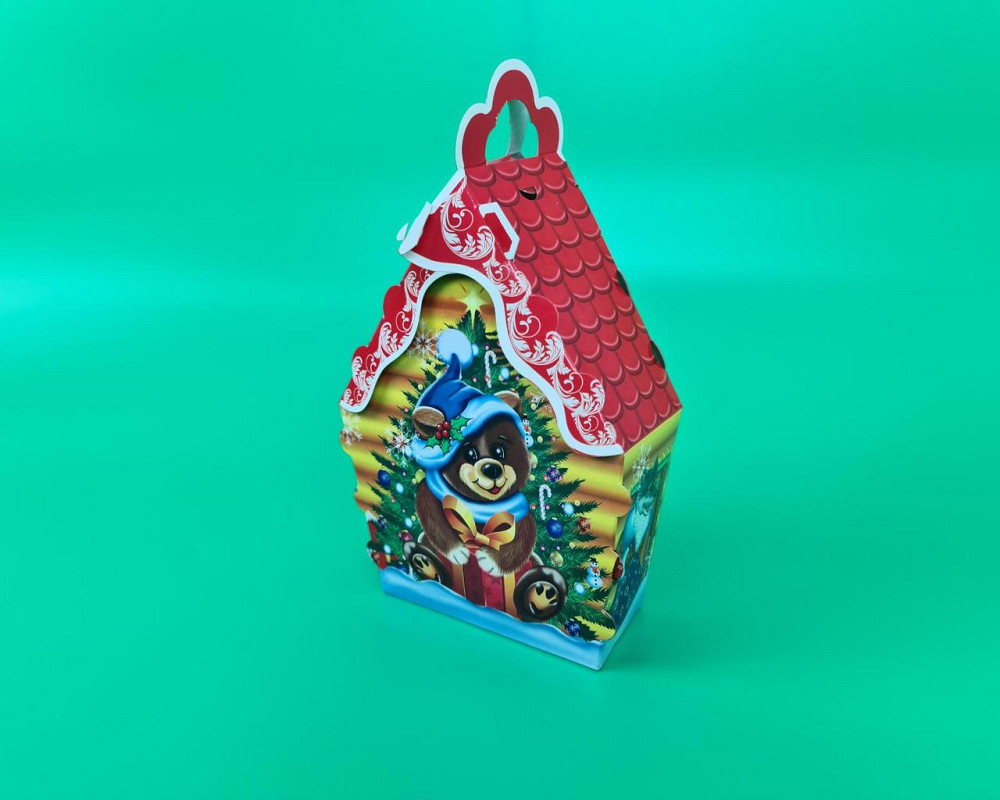 Коробка під цукерки No244 (600 г) new Ведмежатко з подарунком (25 шт.) Харків - фото 1