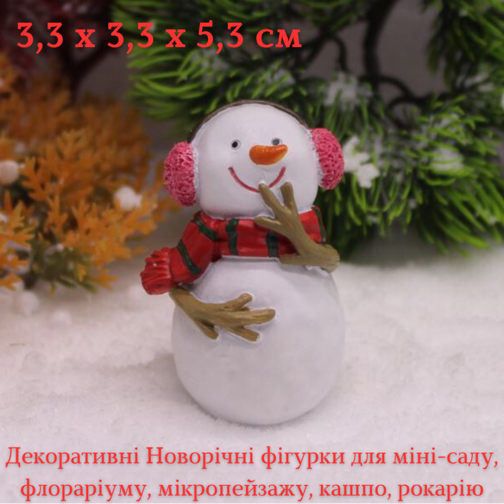 Новогодние винтажные фигурки из полистоуна. Фигурка Санты из полистоуна. Новогодние украшения из полистоуна Сніговик 2 Одесса - изображение 1