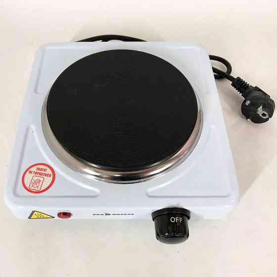 Переносна електрична плита Sea Breeze SB-060 белая, Дискова плита для дому Портативна електро FU-33 Івано-Франківськ