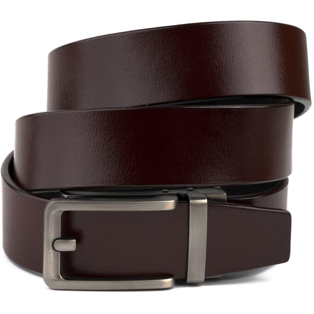 Ремінь чоловічий зі стильною пряжкою Vintage 20307 Коричневий Київ - фото 1