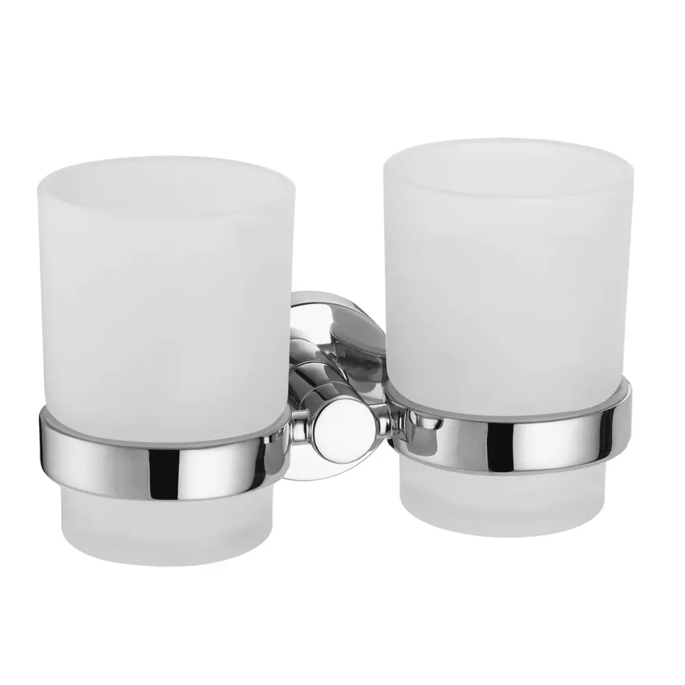 Стакан подвійний для зубних щіток VOLLE RONDA cromo хром Київ - фото 1